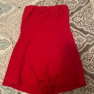 Red lulus romper